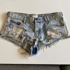 One Teaspoon Jean Shorts